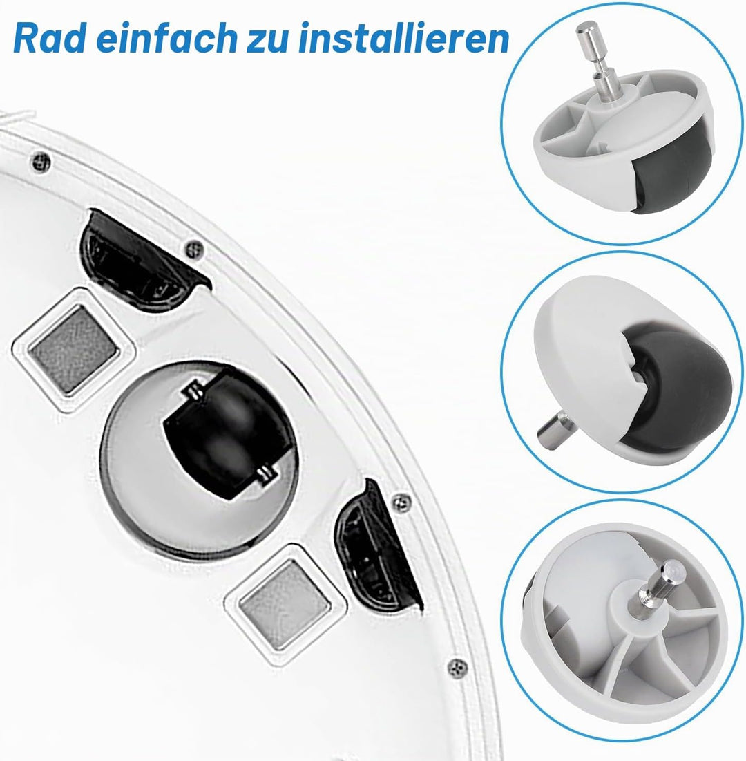 Zubehör Ersatzteile für Xiaomi Roborock S6 S60 S65 S5 Max S5 S50 S51 S55 Staubsauger, 2 Hauptbürste
