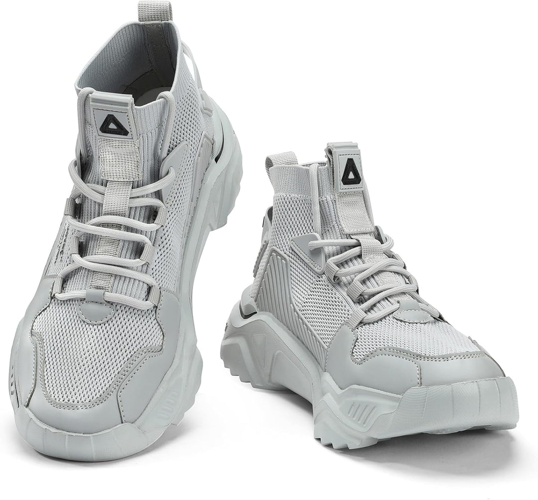 FUSHITON Herren Sportschuhe Turnschuhe Gym Leicht Hohe Schuhe Outdoor Fitnessschuhe Freizeitschuhe S