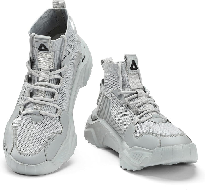 FUSHITON Herren Sportschuhe Turnschuhe Gym Leicht Hohe Schuhe Outdoor Fitnessschuhe Freizeitschuhe S