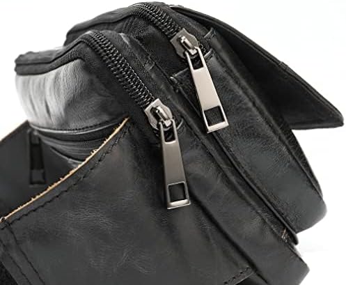 Leder Gürteltasche Taille Pack für Herren Frauen 20cm(L)x5cm(D)x13cm(H) (7.87"x1.96"x5.11") approx S