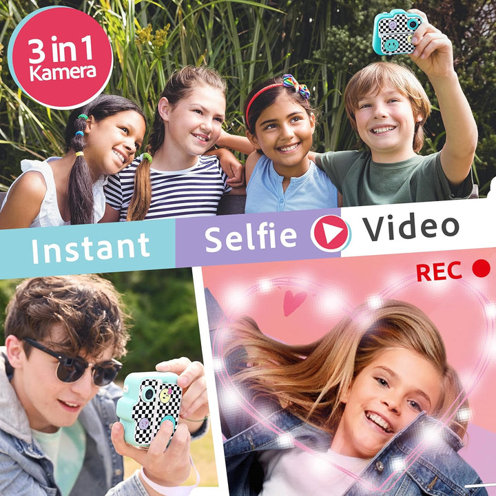 Canal Toys CLK 001 Instant-Druck Creator-Foto, Selfie und Video-Thermopapier für 250 Fotos-LCD-Displ