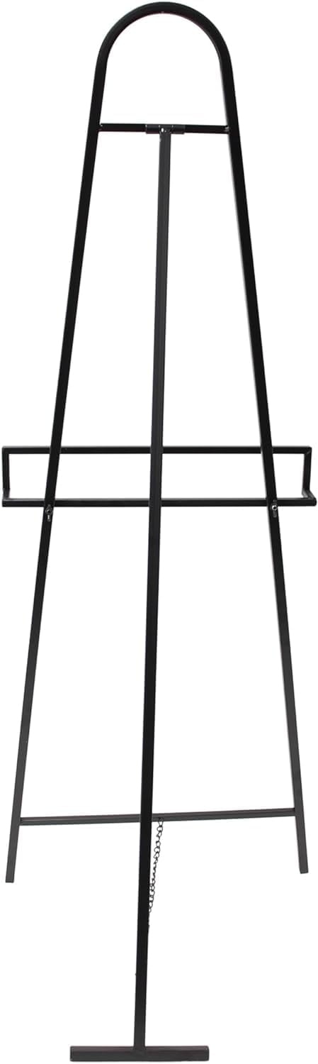 Staffelei "Modern" aus Metall, matt-schwarz, 115 cm hoch, Kundenstopper, Bilderständer, Dreifuss, Ma