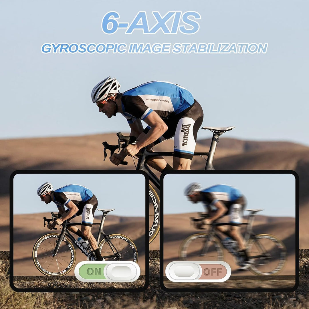 Xilecam Dual Screen Action Cam 4K 60FPS 2,2”-HD-Touchscreen, wasserdichte Kamera mit Antishake Helmk