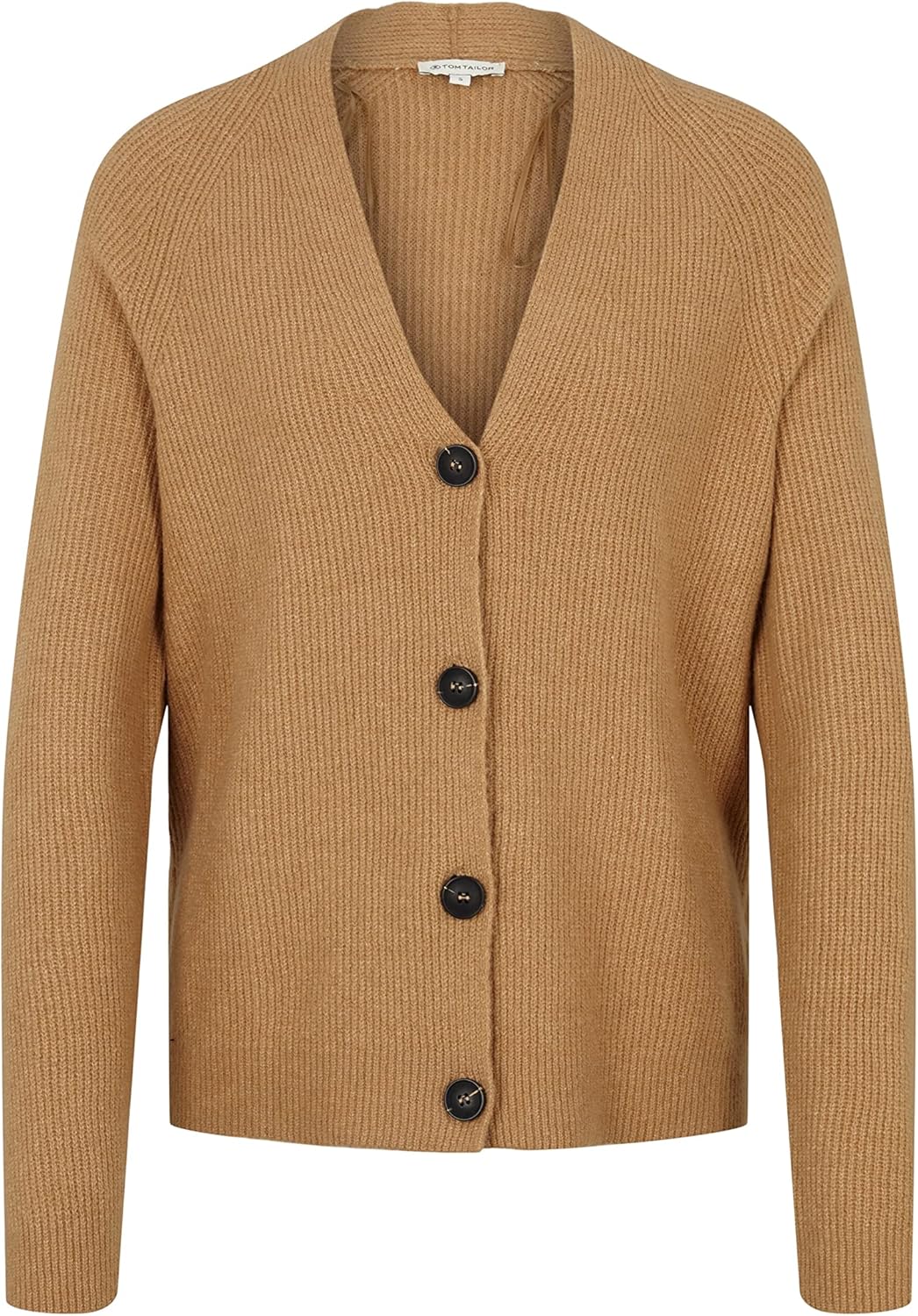 TOM TAILOR Damen Basic Cardigan XL 30263 - Soft Light Camel Melange, XL 30263 - Soft Light Camel Mel
