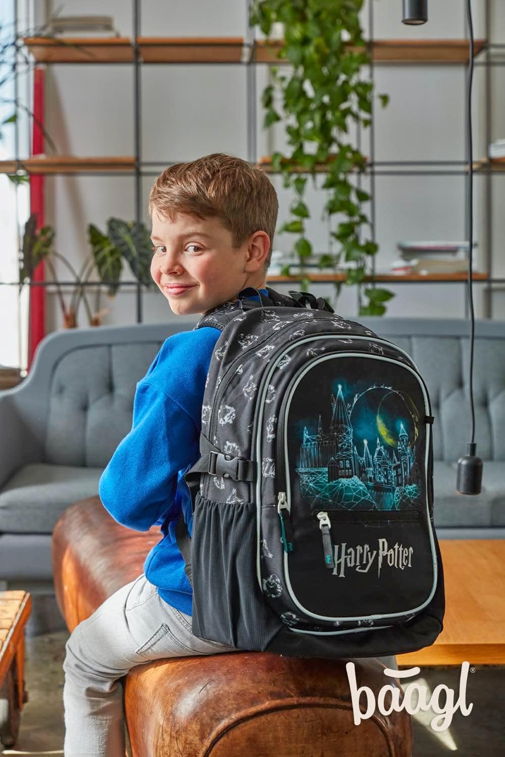 Baagl Schulrucksack Set Jungen Mädchen 3 Teilig, Schultasche für Grundschule Volksschule, Grundschul