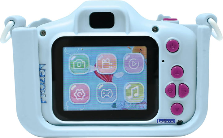 Lexibook, Frozen, 4-in-1 camera voor kinderen met bescherming, Foto-, video-, MP3- en spelletjesfunc