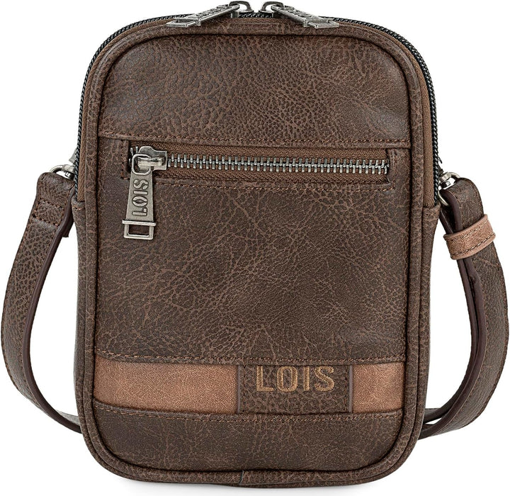 Lois - Umhängetasche Herren Klein mit Verstellbarem Riemen - Handytasche zum Umhängen Herren, Herren