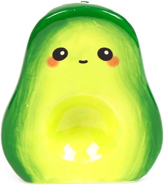Avocado Salz- und Pfefferstreuer Set – Keramik – 2-teilig – niedliches Avocado Design – Gewürzstreue