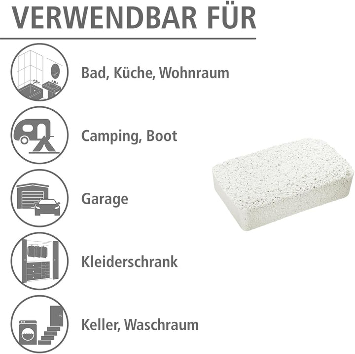 WENKO Nachfüllpack für Feuchtigkeitskiller 5 kg, Granulatblock für Raumentfeuchter, fasst bis zu 8 l
