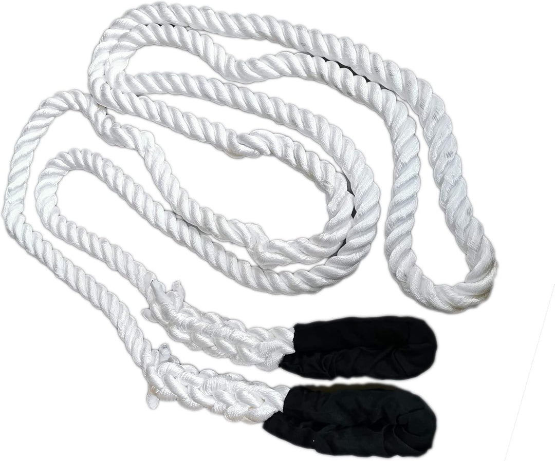 Desert Fox Winch Kinetisches Bergeseil Kinetik Dehnbarer Bergegurt (Weiss 8 m x 32 mm), Weiss 8 m x