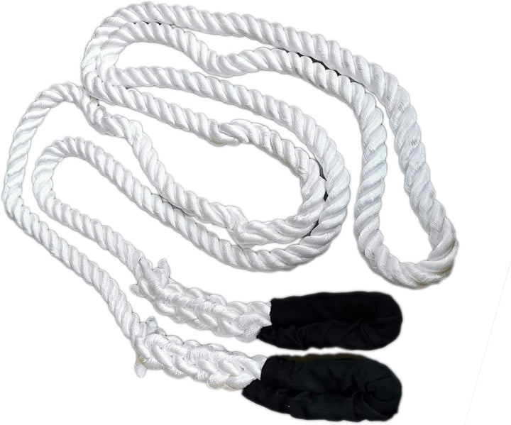 Desert Fox Winch Kinetisches Bergeseil Kinetik Dehnbarer Bergegurt (Weiss 8 m x 32 mm), Weiss 8 m x