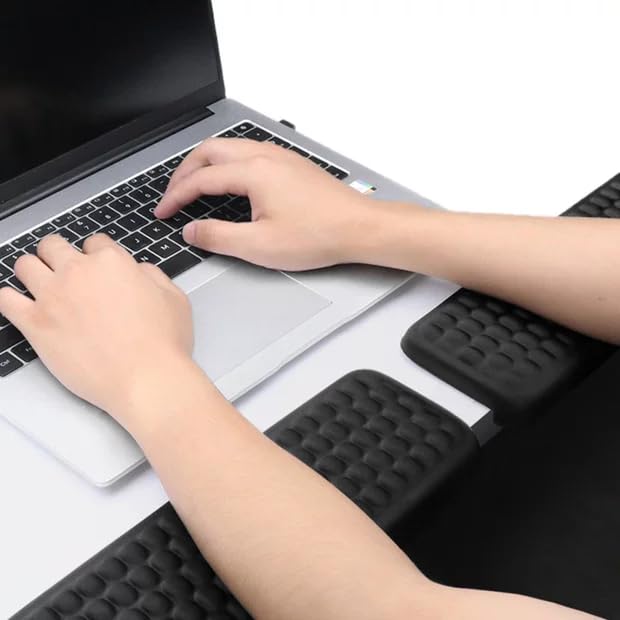 2 Stück L Förmige Handgelenk Ellenbogenkissen: 30 x 10 cm Ergonomisches Memory Foam Schreibtischkant