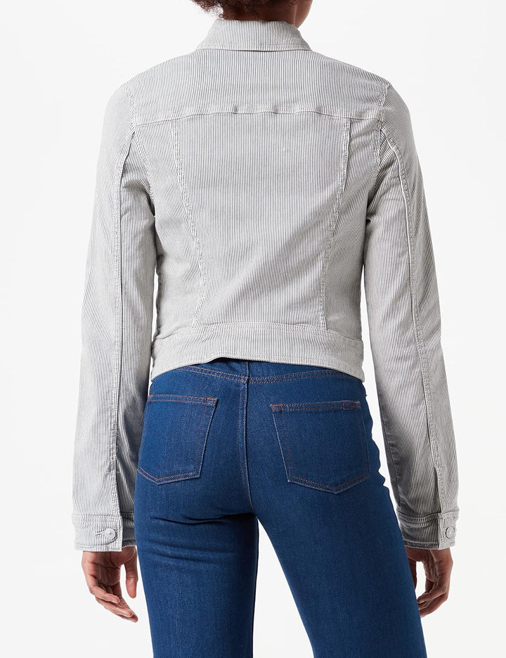 LTB Jeans Damen Destin Jeansjacke XS Bleach Line Wash 53708, XS Bleach Line Wash 53708