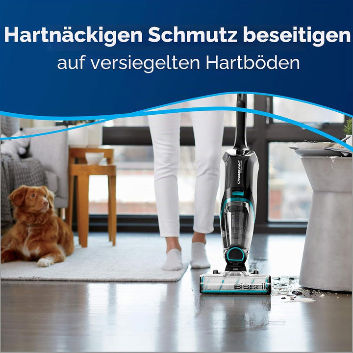 Bissell 2785 Crosswave Bürstenrolle für Holzböden, schnurlos, Originalteil, Mikrofaser-Holz, grau
