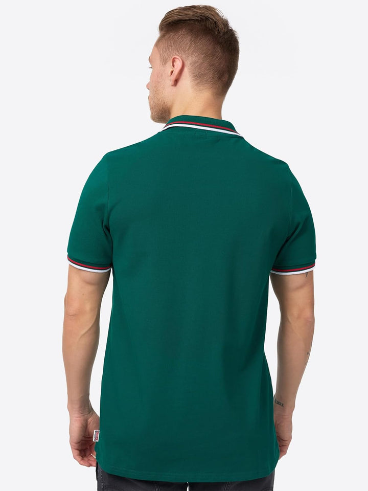Lonsdale Herren Poloshirt schmale Passform Lion Bottle Green S, Bottle Green S