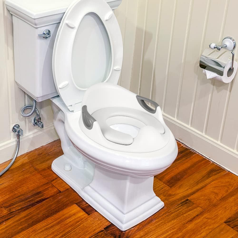 Toilettensitz für Kinder, faltbar und verstellbar, Toilettensitz Leiter Stufen mit breiten und rutsc