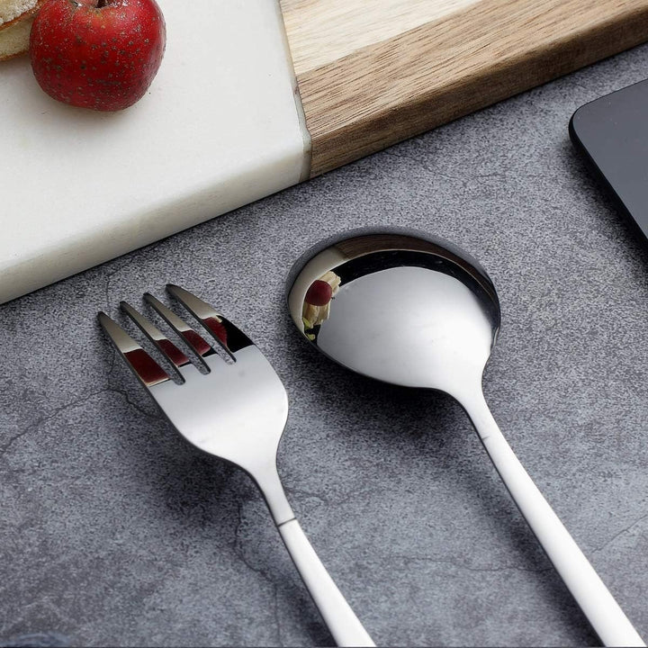 Berglander 30 Stück Edelstahl Besteckset, Gemischte Bestecksets Service für 6 07. Silber, 07. Silber