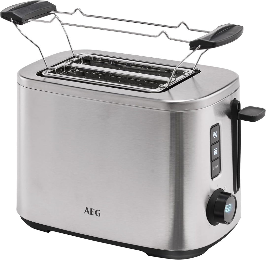 AEG T5-1-4ST Toaster Deli 5 / 7 Toasteinstellungen / Countdown-Timer / Stopp-, Auftau-, Aufwärmknopf