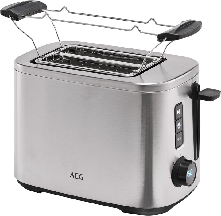 AEG T5-1-4ST Toaster Deli 5 / 7 Toasteinstellungen / Countdown-Timer / Stopp-, Auftau-, Aufwärmknopf