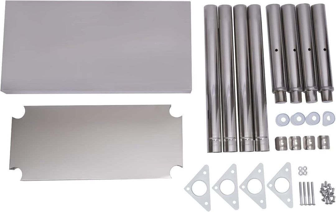 Arbeitstisch Edelstahl Küche Edelstahltisch 60 * 30 * 85cm mit Ablage Grilltisch Outdoor Küchenmöbel