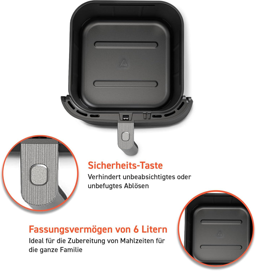 COSORI Air Fryer Turbo Blaze 6L Originalkorb, Keramikbeschichtung ohne PFAS, Ersatz-Zubehör für die