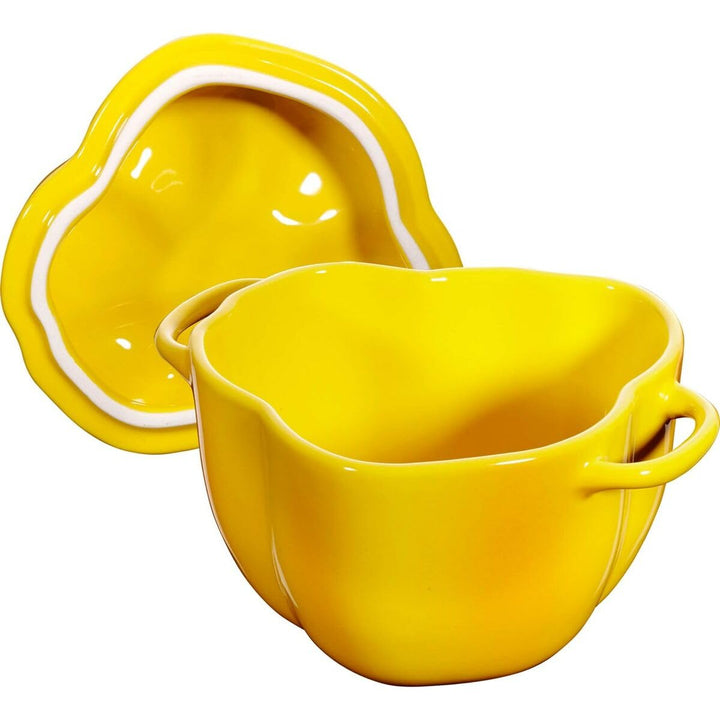 STAUB Zwilling - Ceramic by Paprika Cocotte - gelb - Keramik - H: 10,7cm x B: 15,1cm - Volumen: 0,47