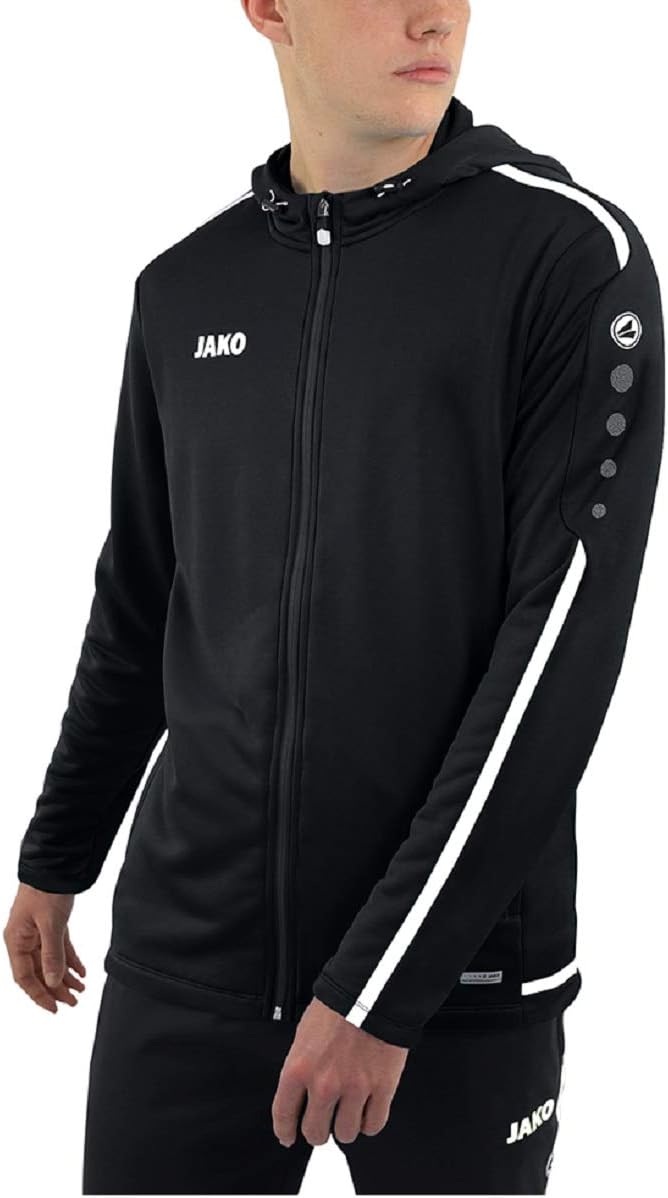 JAKO Kinder Tw-trikot Striker 2.0, rot/anthrazit, 152, 8905 128 Schwarz/Weiss, 128 Schwarz/Weiß