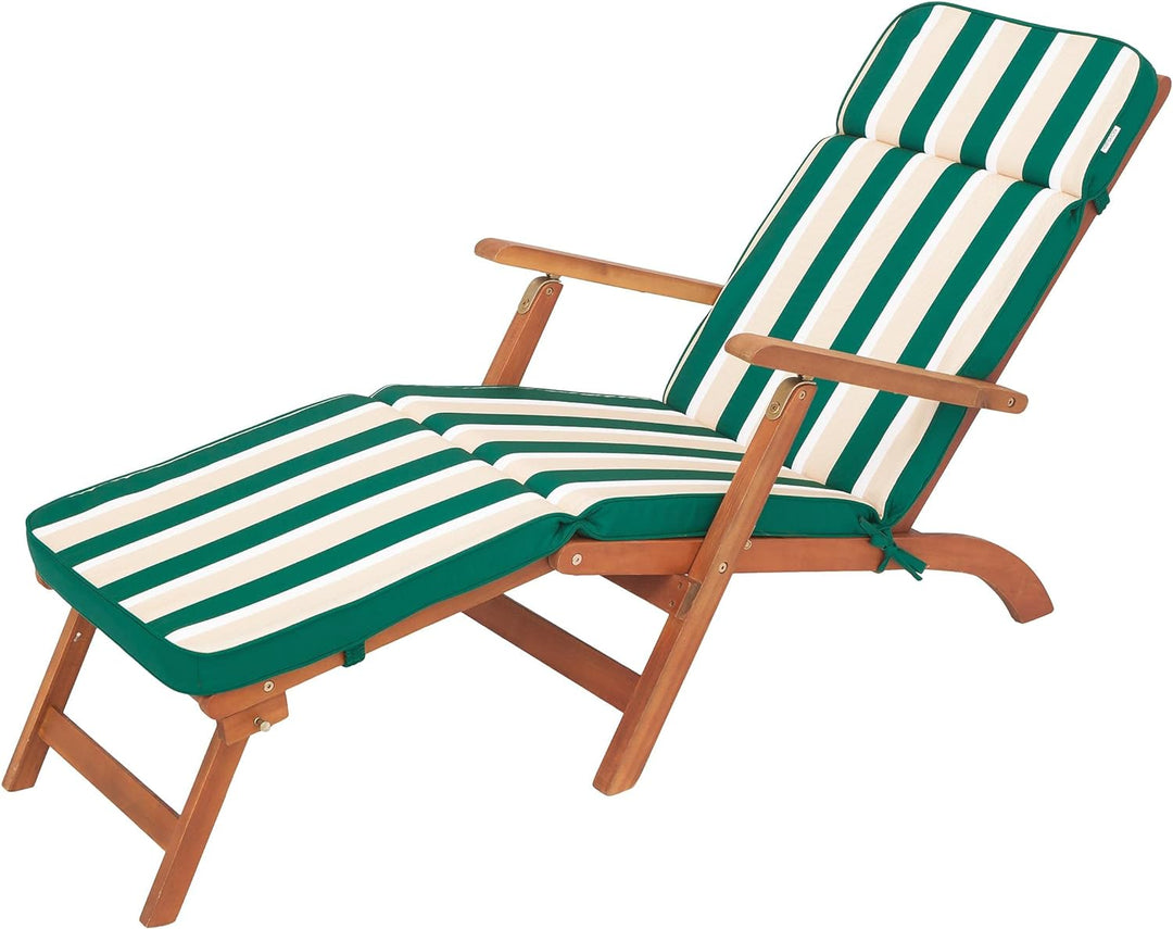 HOBBYGARDEN Auflagen für Strandkörbe, Polsterauflage für Sonnenliege, Kissen für Liegestuhl, Gartenl