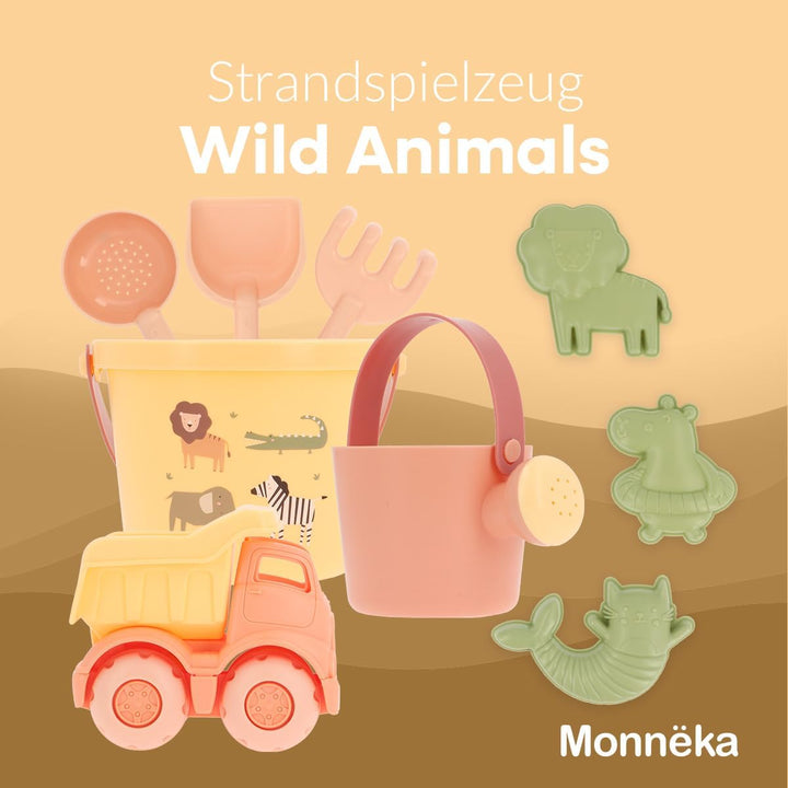 Strandspielzeug Set | Nachhaltiges Sandspielzeug | Enthält Verschiedene Teile | Leicht und tragbar f