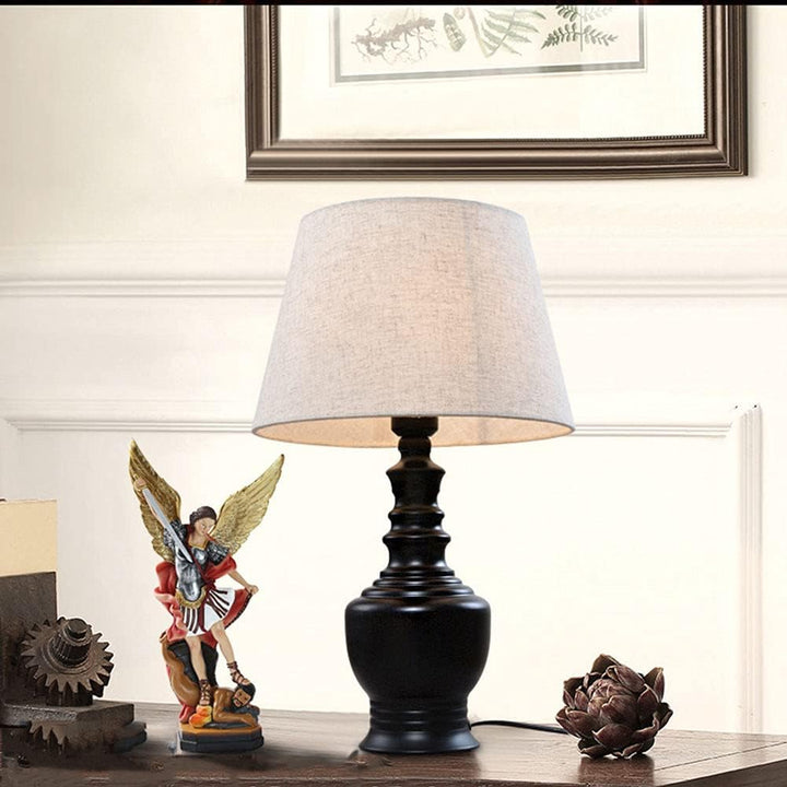 QIANLING 22cm Statue des Erzengels San Miguel, St.-Michael-Statue aus Buntem Kunstharz, St. Michael,