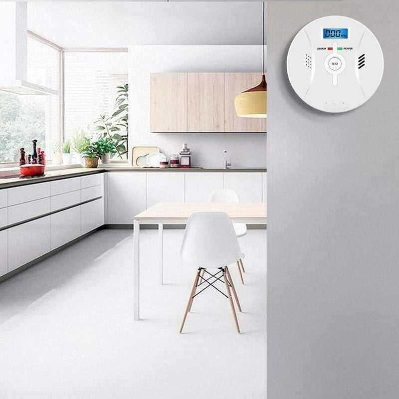 Kohlenmonoxid Warnmelder mit LCD Display CO Melder Lauter 85 Db Alarm Kohlenmonoxid Melder mit Kohle
