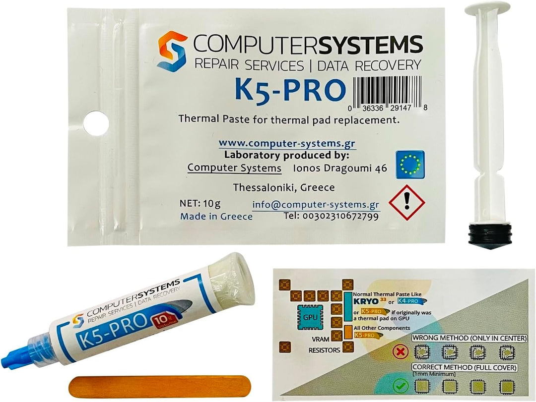 K5 PRO 10g Spritze viskose Wärmeleitpaste für Wärmeleitpad Ersatzflüssigkeit (CSGR)