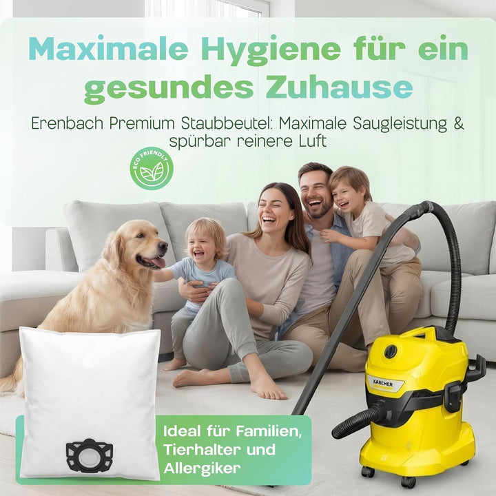 10 Staubsaugerbeutel passend für Einhell TC-VC 18, 1812, 1815, 1820, 1825, Swirl KA4.0-6.0, mehrlagi