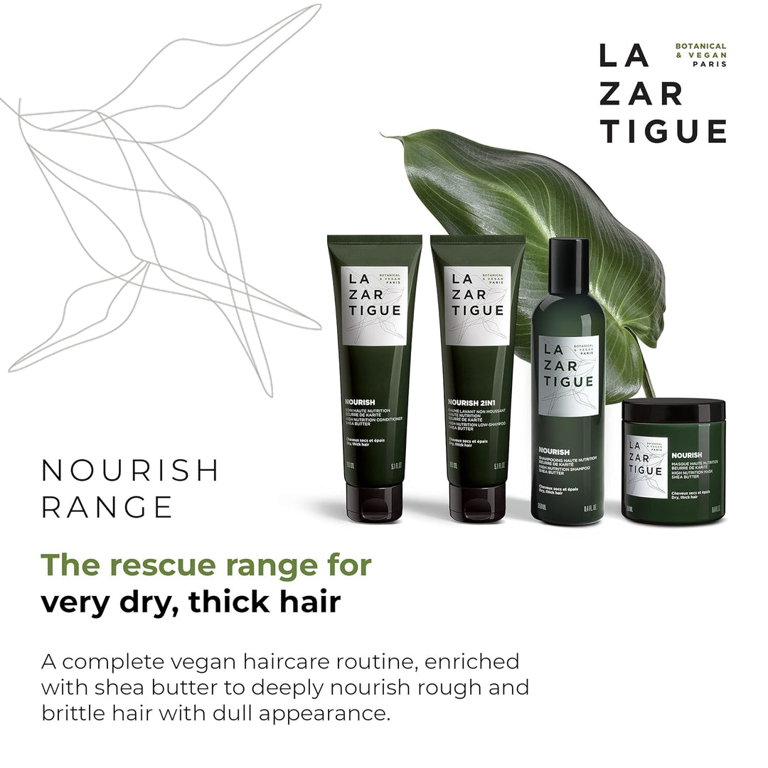 Lazartigue Nourish Shampoo Ad Alta Nutrizione Al Burro Di Karitè, 250ml