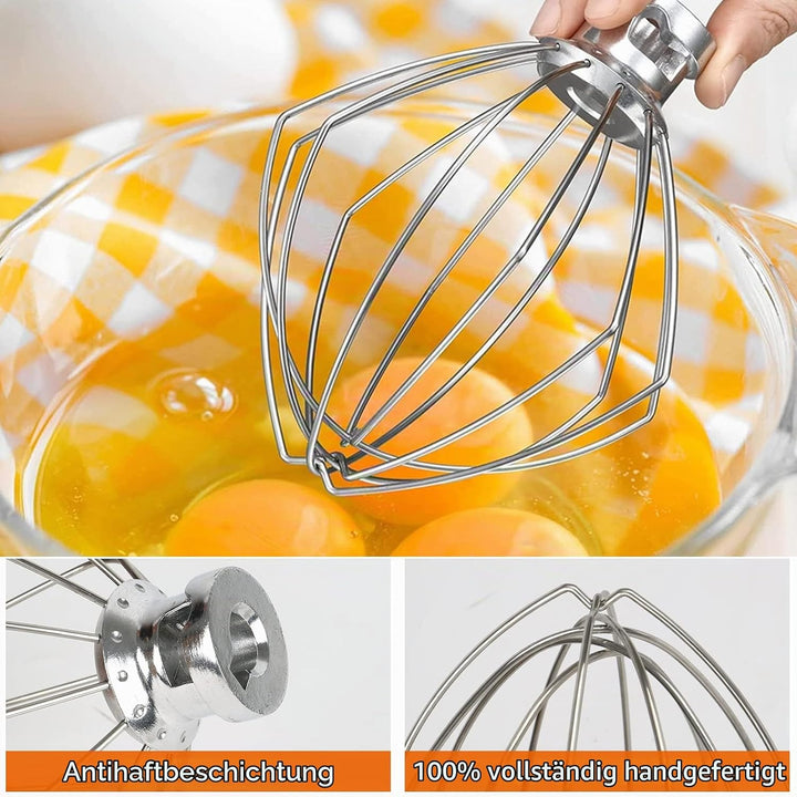 Kitchen-aid Zubehör Profi-Schneebesen, Rührbesen Schaumschläger für Kitchen-Aid Artisan Serie 4,5-5