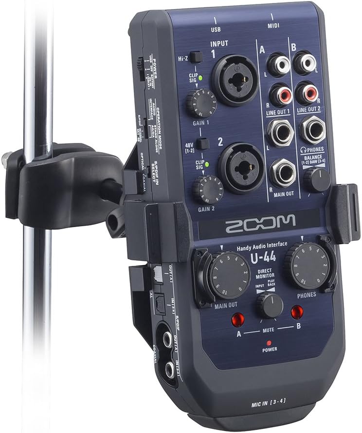 ZOOM AIH-1 Audio Interface Mikrofonstativ