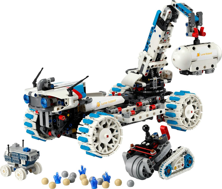 LEGO Technic Lunar Outpost Mondrover-Raumfahrzeug - Interaktives Spielzeug - Kran und Sonnenkollekto