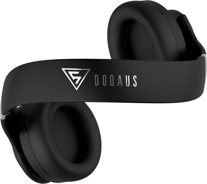 DOQAUS Bluetooth Kopfhörer Over Ear, [Bis zu 90 Std] Kopfhörer Kabellos mit 3 EQ-Modi, Dual 40mm Tre