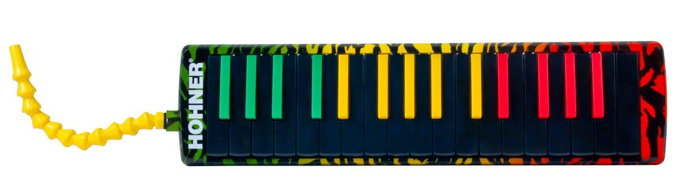 HOHNER Airboard Rasta 32 – Melodica included Softcase