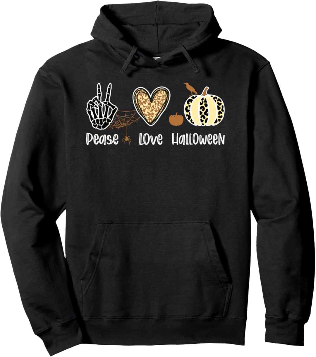 Frieden Liebe Halloween Pullover Hoodie