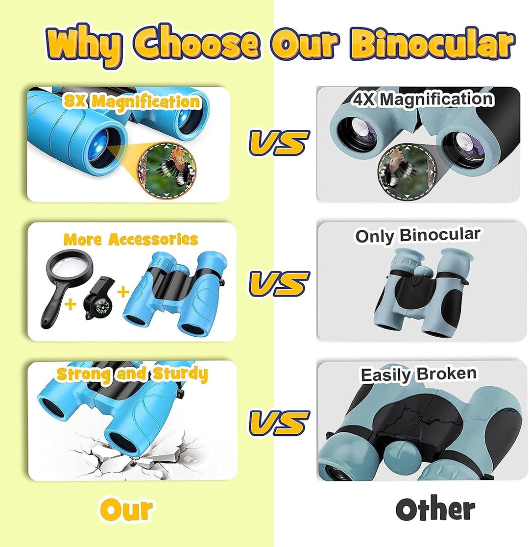 Dislocati Fernglas Kinder, Geschenke Junge 4 5 6 7 8 9 10 Jahre Weihnachten Geschenk Kinder Spielzeu