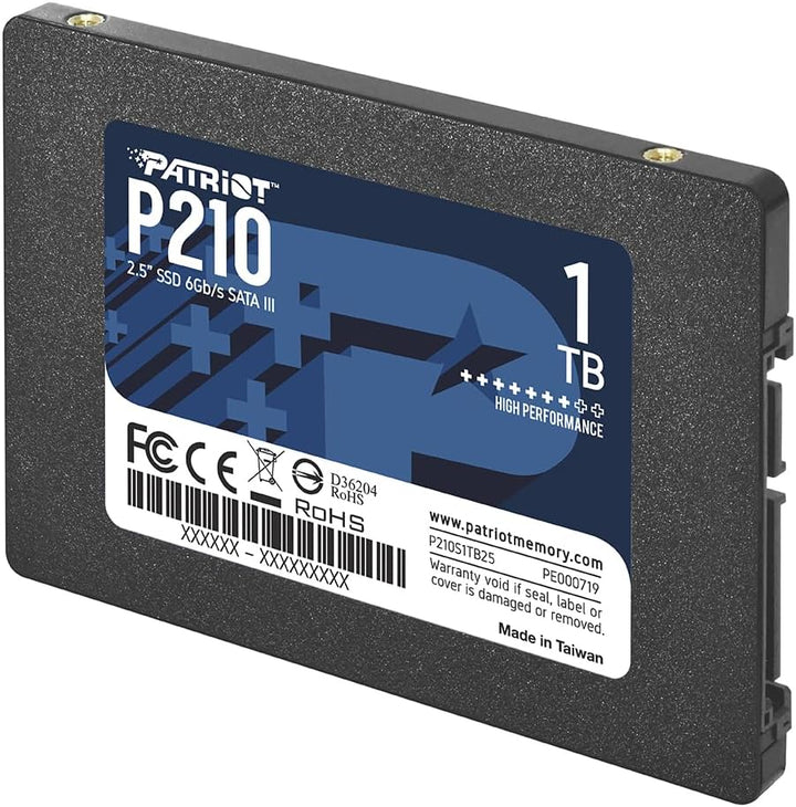 Patriot P210 Interne Solid State Drive 1TB SSD SATA 3 2,5 Zoll 1 TB, 1 TB