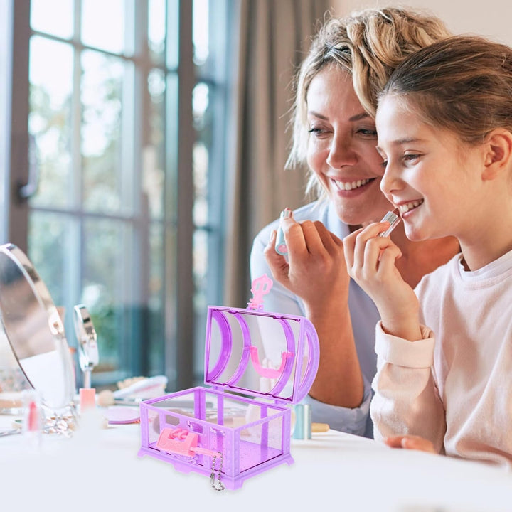 2 Stück Schatzkiste Prinzessinnen-Truhe Spielzeug: Schatz-Schmucktruhe Mädchen Mit Schloss Und Schlü