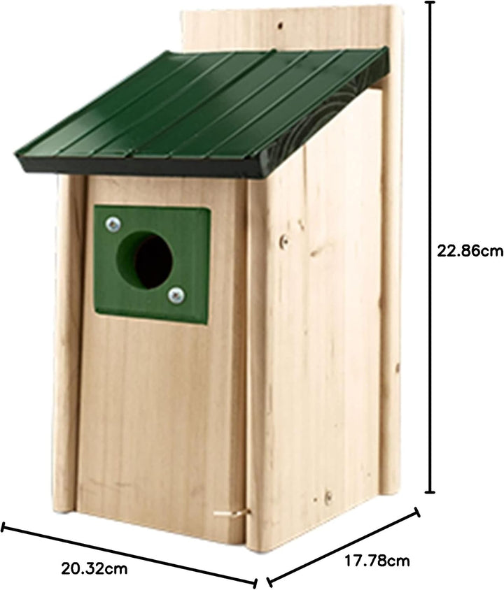 Woodlink Bluebird Vogelhaus für den Aussenbereich, wetterbeständig, natürliche Zedernholz, Nistkaste