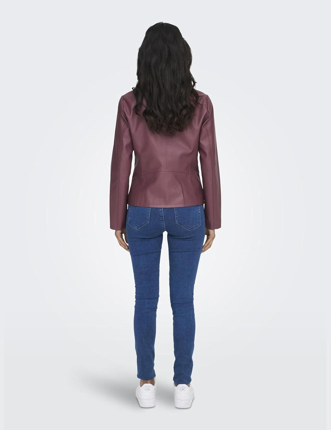 ONLY Damen Onlnewmelisa Faux Leather Jacket Cc OTW Jacke 74 Rose Brown, 74 Rose Brown