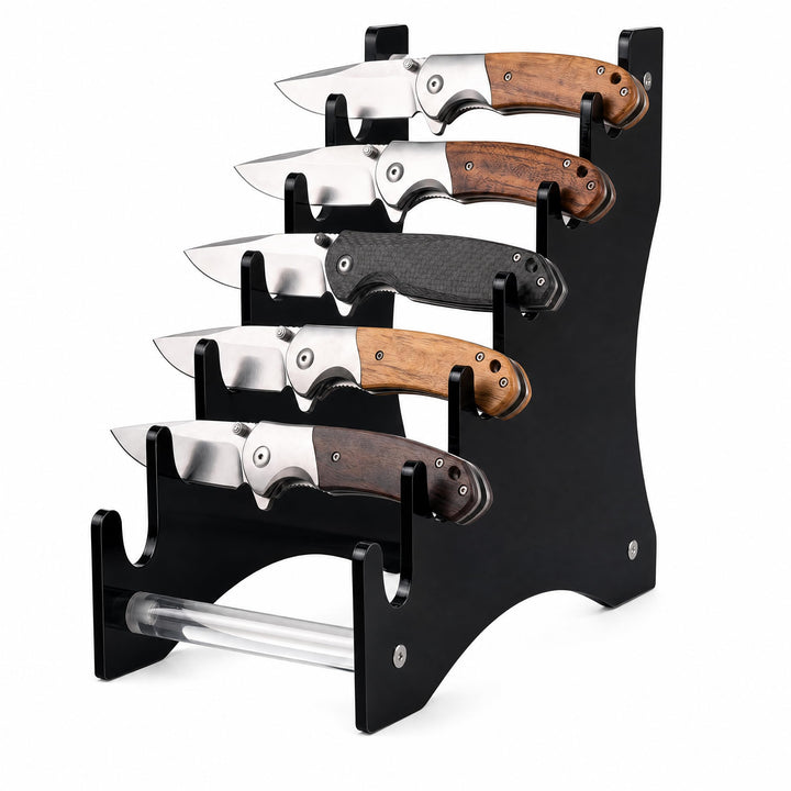 Messerständer, Messerhalter, Messer-Präsentationsständer, Messer-Vitrine, Sammlerstück, Messer-Präse