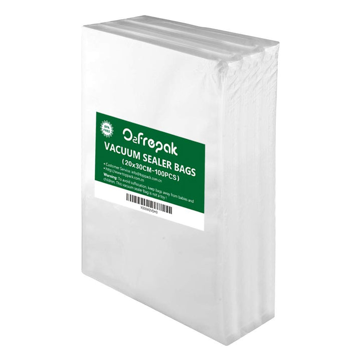 O2frepak 100 Beutel 20x30cm Vakuumier Beutel Vakuumbeutel für Lebensmittel,BPA-Frei Sous Vide Vakuum