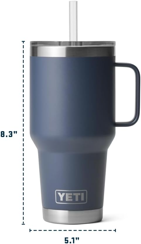 YETI Rambler Strohbecher, Canopy Green, 35 oz (1035 ml), Canopy Green