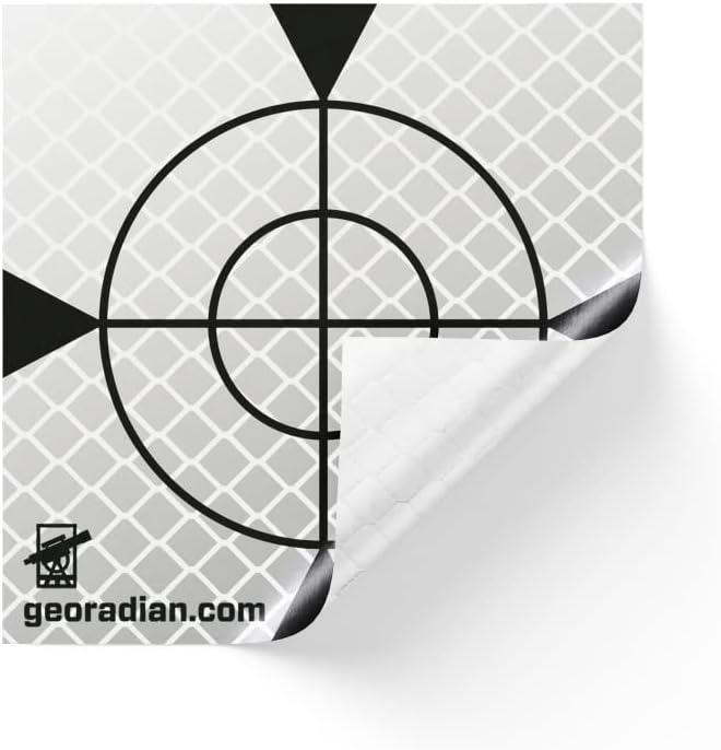 Selbstklebende Reflexzielmarke 40mm - 20 Stück im Set - Reflexfolie, Reflex-Zielplatte Ideal als Geb