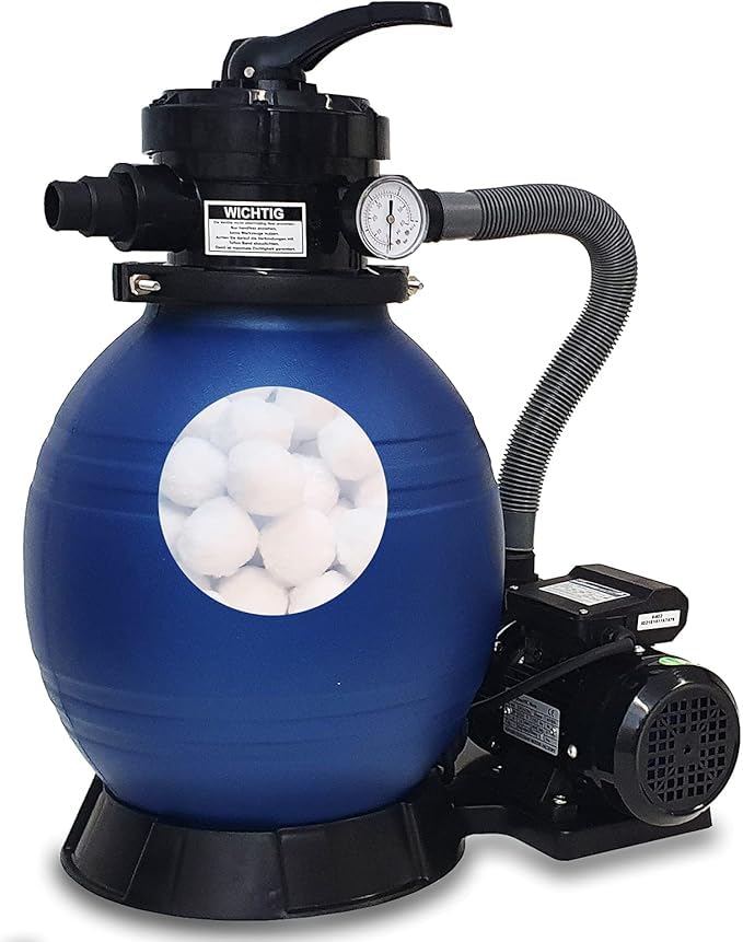 DMS® Sandfilter Sandfilteranlage Sandfilter System, Poolfilter 10200 l/h Filteranlage Filterkessel f